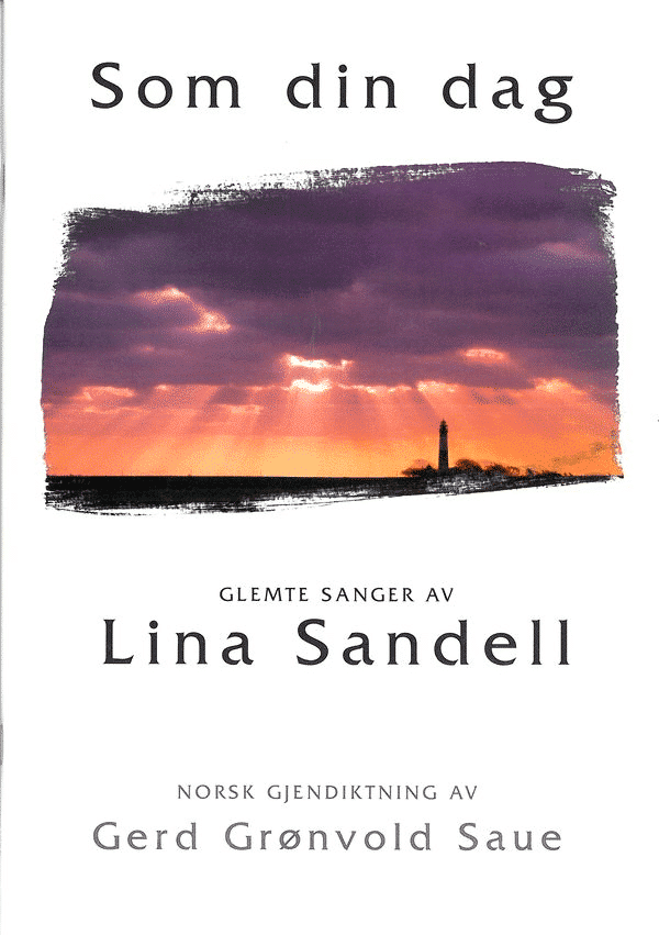 Lina Sandell: Som din dag (notehefte)-0
