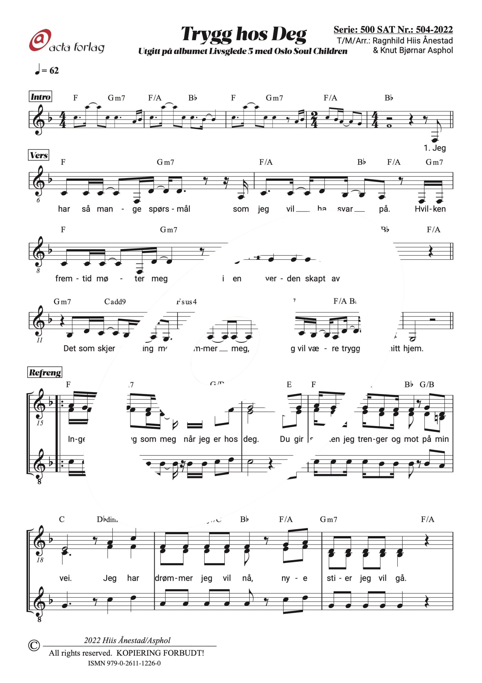 Trygg Hos Deg enkeltnote ActaShop Trygg Hos Deg enkeltnote ActaShop