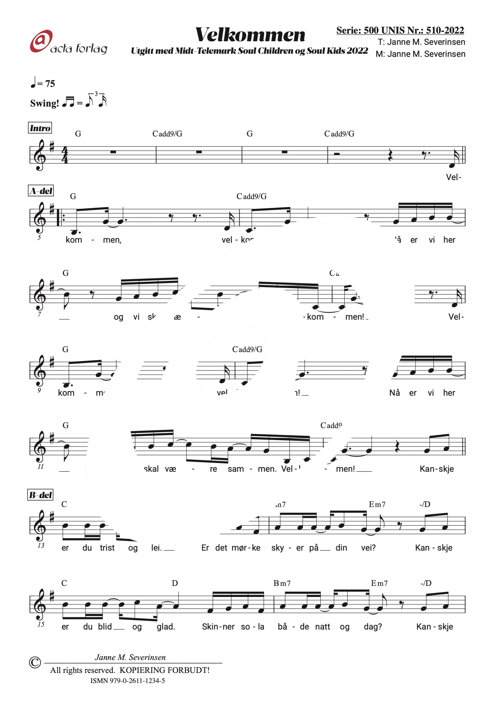 Velkommen enkeltnote ActaShop Velkommen enkeltnote ActaShop